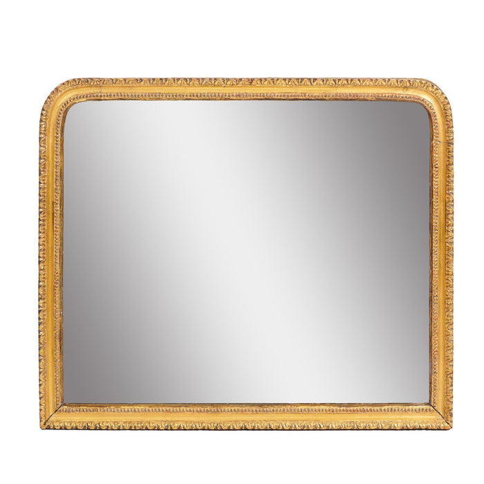 George III rectangular giltwood overmantle mirror (c. 1770)