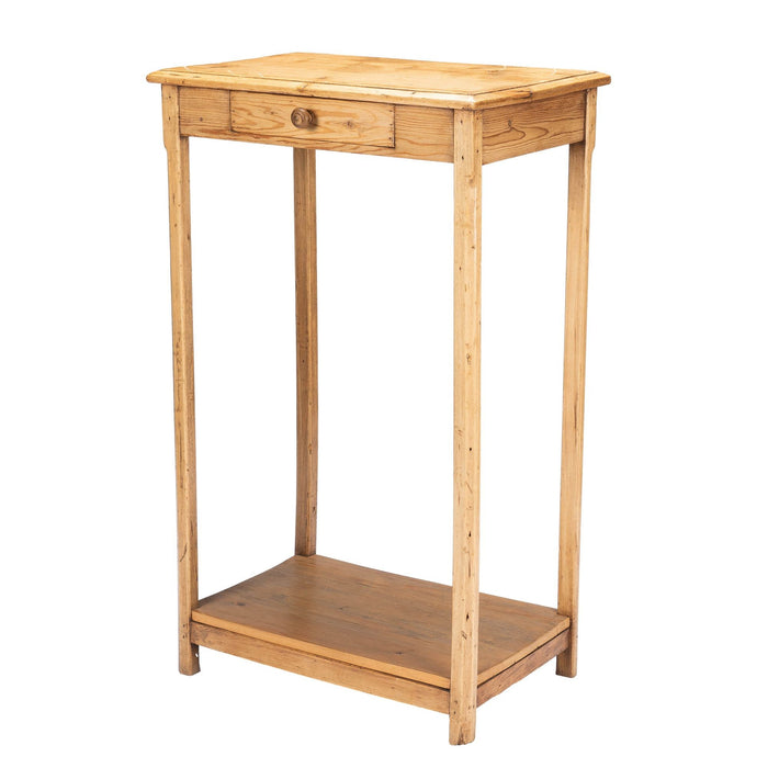 English Fir one drawer writing stand (1800's)