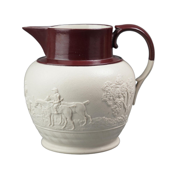 English stoneware hunt jug by Spode (c. 1810)