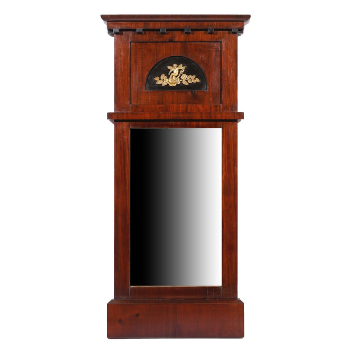 Austrian Biedermeier mahogany pier mirror (c. 1815-20)