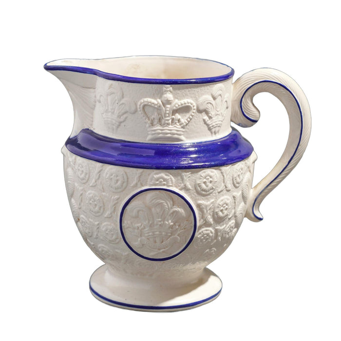 Staffordshire pitcher commemorating the coronation of George IV (1821)
