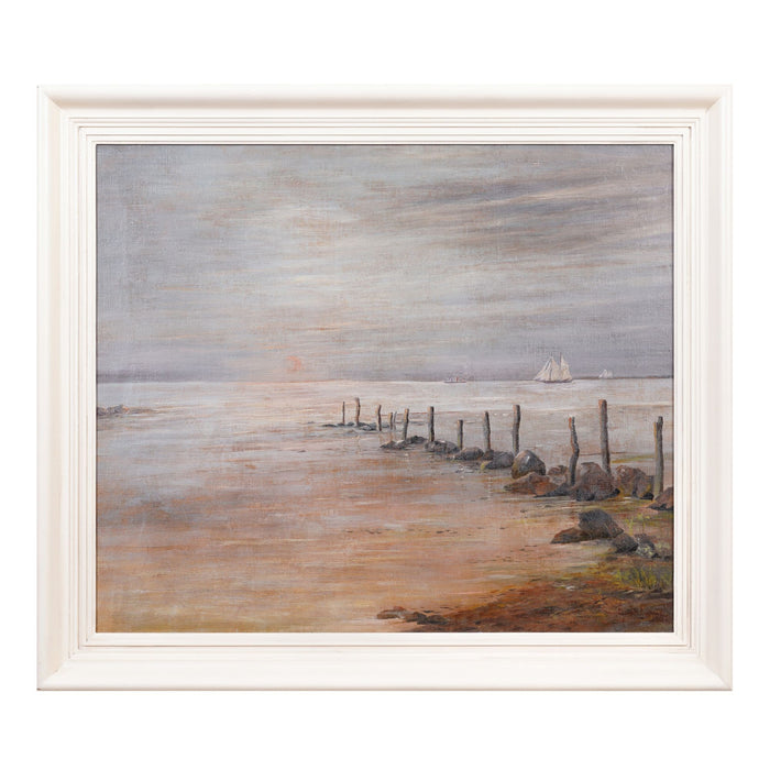 Danish tonalist shoreline seascape (c. 1910)