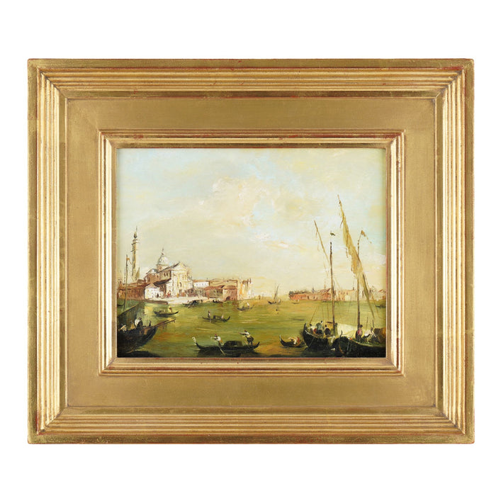 Oil on canvas view of San Giorgio Maggiore, Venice (c. 1800's)