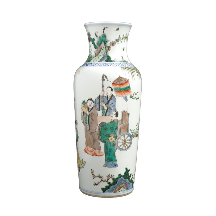 Chinese Famille Verte porcelain vase (1911-1948)