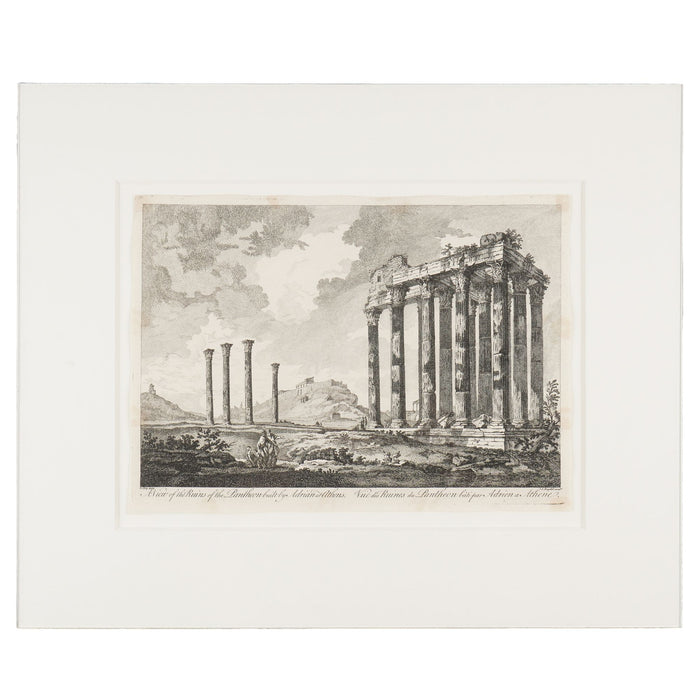 A View of the Ruins of the Pantheon built by Adrian at Athens by Julien-David Le Roy (1758)