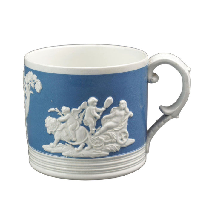 English Staffordshire whiteware mug by Chetham & Woolley (c. 1800-25)