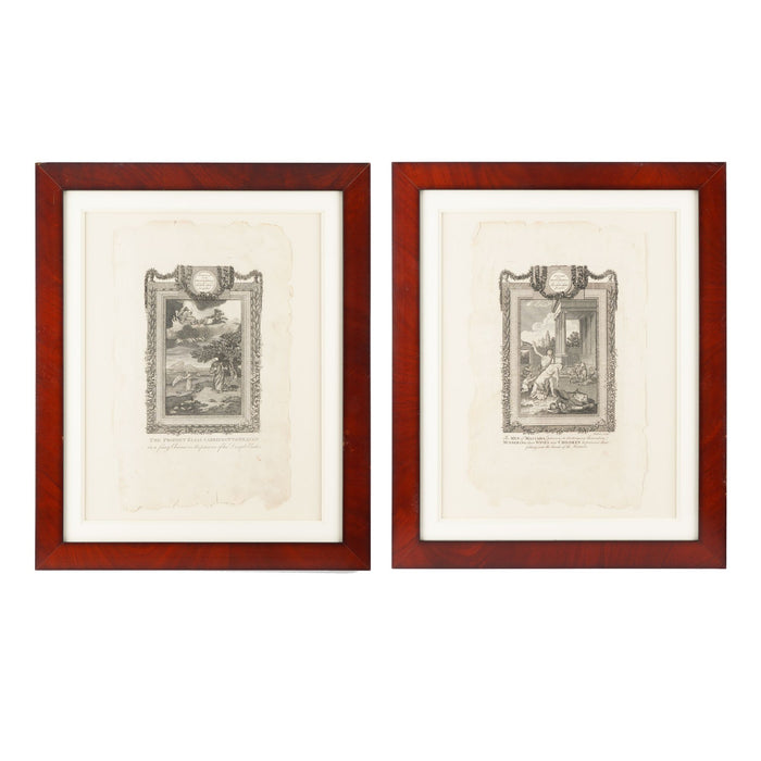 Pair of engravings from the American edition of “The whole genuine and complete works of Flavius Josephus” (1795)