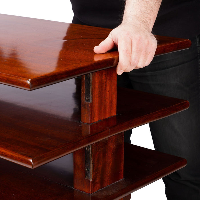 English metamorphic mahogany dumb waiter (c. 1825)