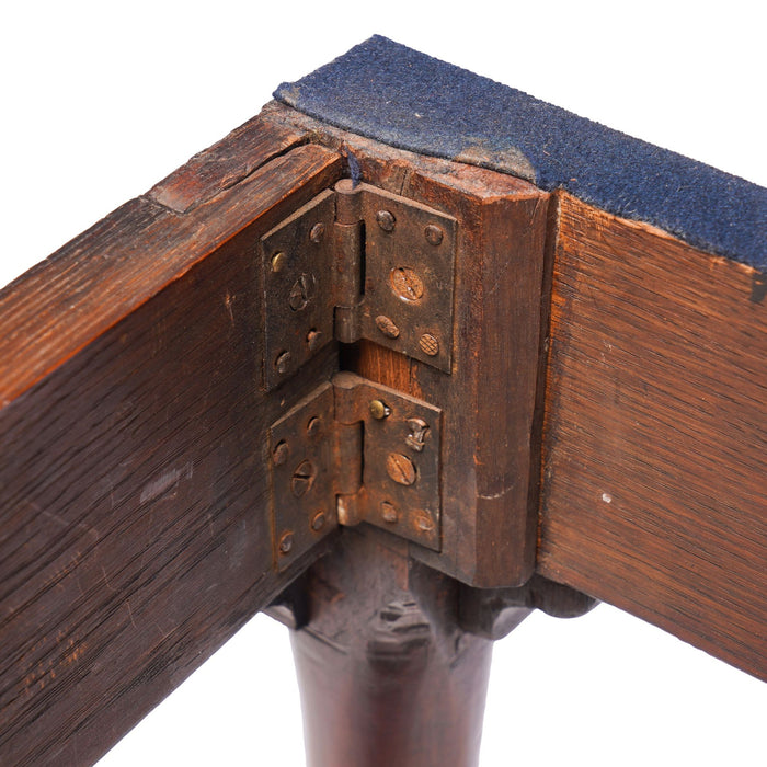 English Queen Anne Concertina Action Flip Top Game Table (c. 1725)