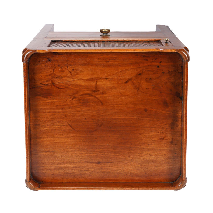 English Georgian gallery top commode (c. 1790-1810)
