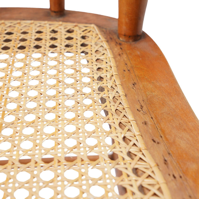 Set of 4 New England cane seat country Sheraton maple fancy chairs (c. 1840-60)