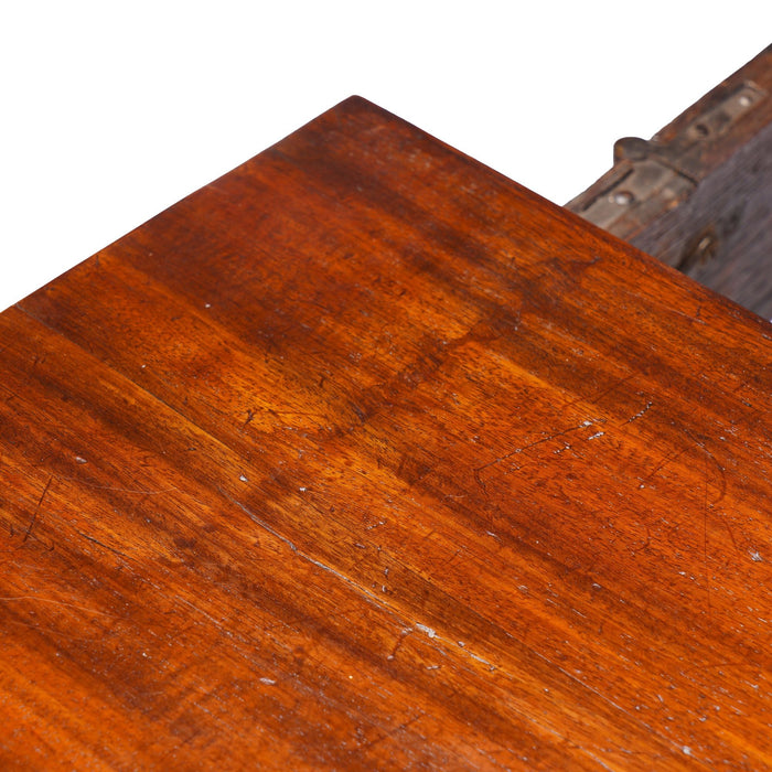 English Queen Anne Concertina Action Flip Top Game Table (c. 1725)