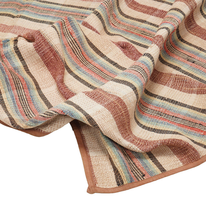 American rag rug with bound edges (c. 1850-1900)