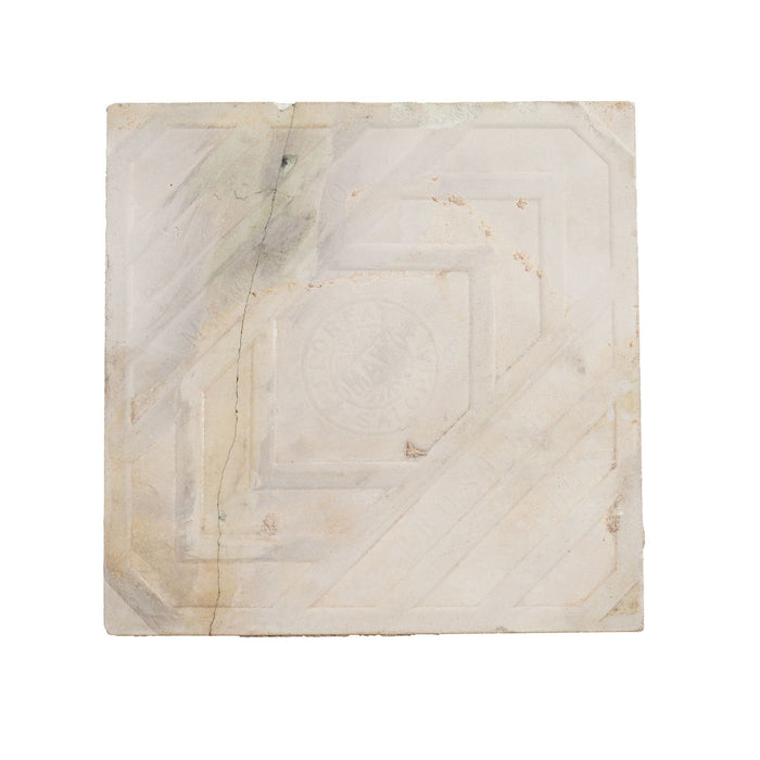 Set of 10 "Floreat Salopia" pattern Art Nouveau tiles by Maw & Co (1880-1910)