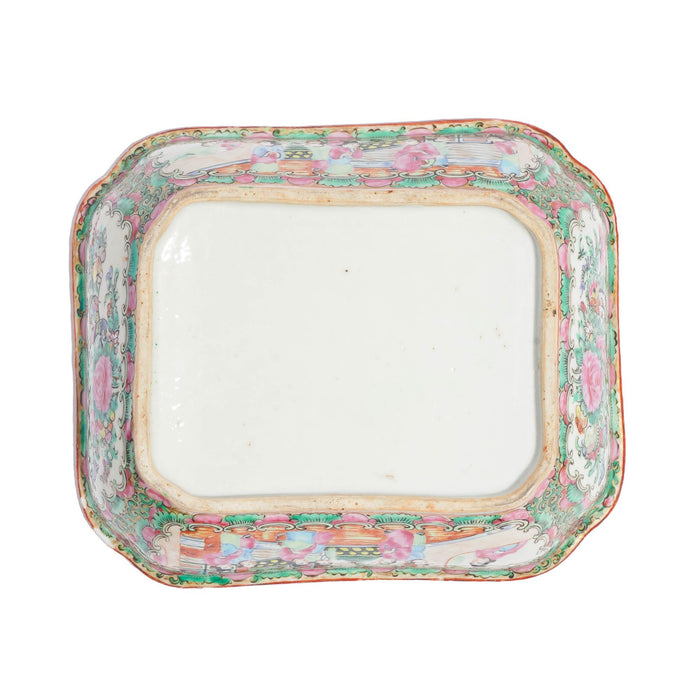 Chinese Famille Rose medallion covered serving dish (c. 1875-1900)