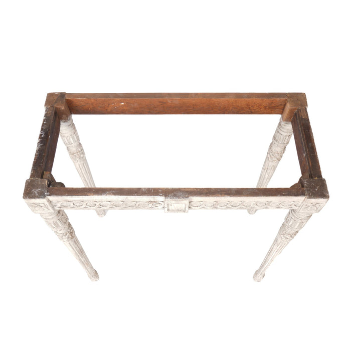 Pair of Swedish Gustavian marble top pier tables (c. 1790)