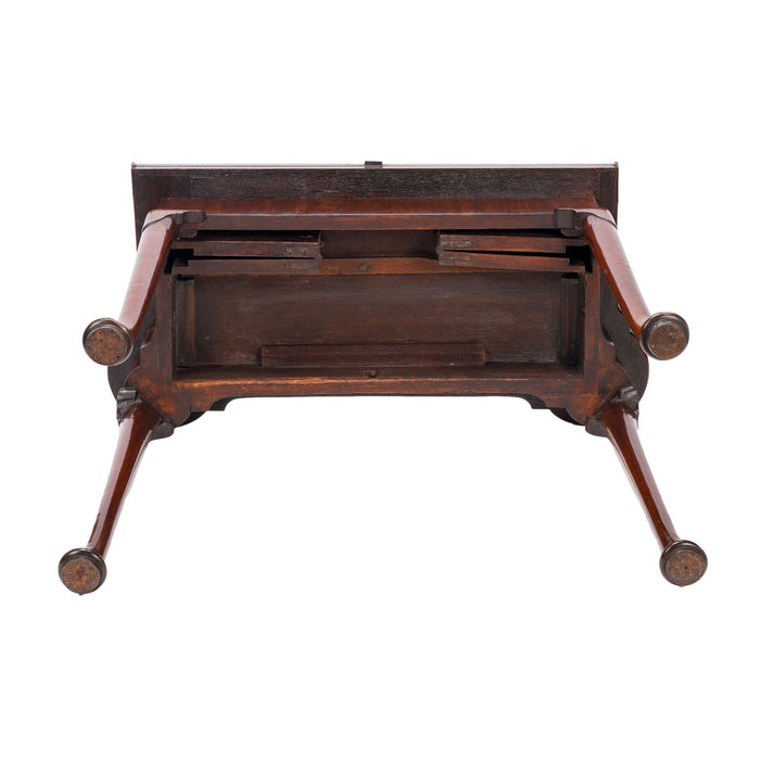 English Queen Anne Concertina Action Flip Top Game Table (c. 1725)