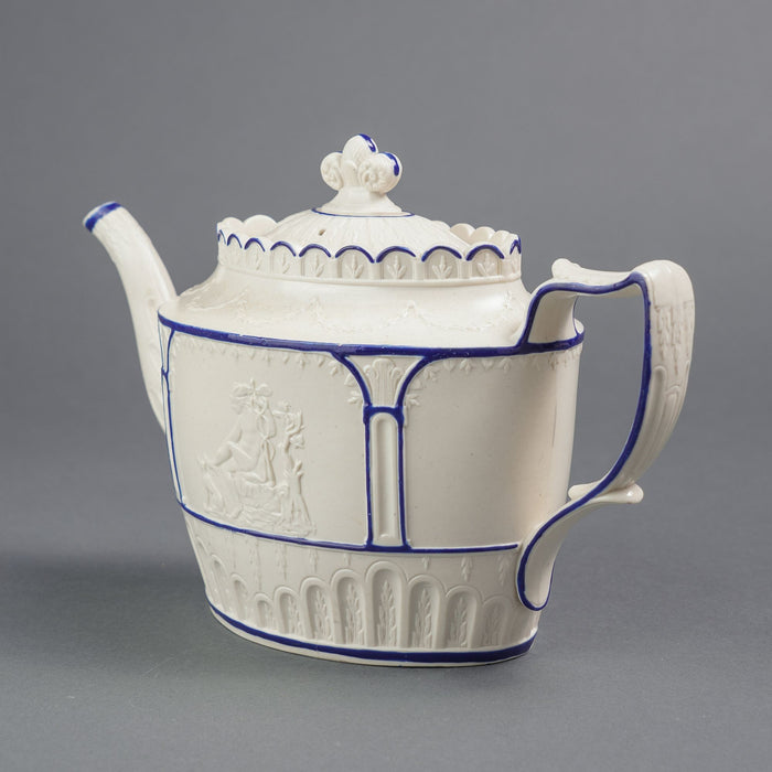 English stoneware teapot by Castleford (c. 1810)