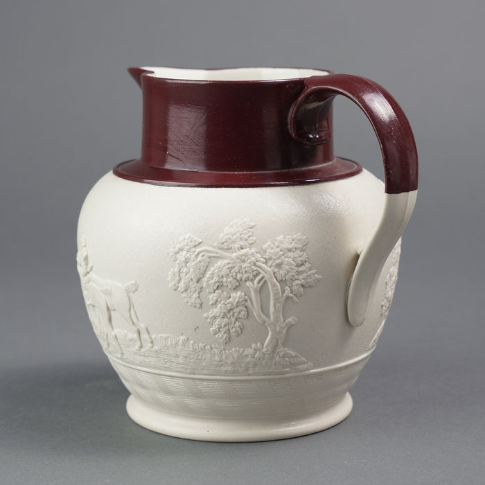 English stoneware hunt jug by Spode (c. 1810)