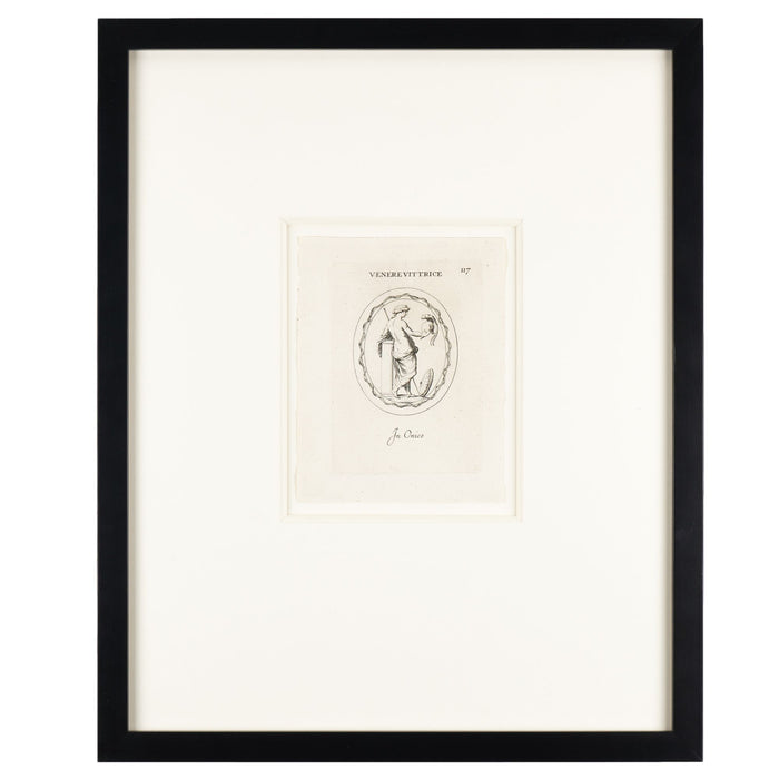 Set of four Roman intaglio engravings by Leonardo Agostini (1685-1793)