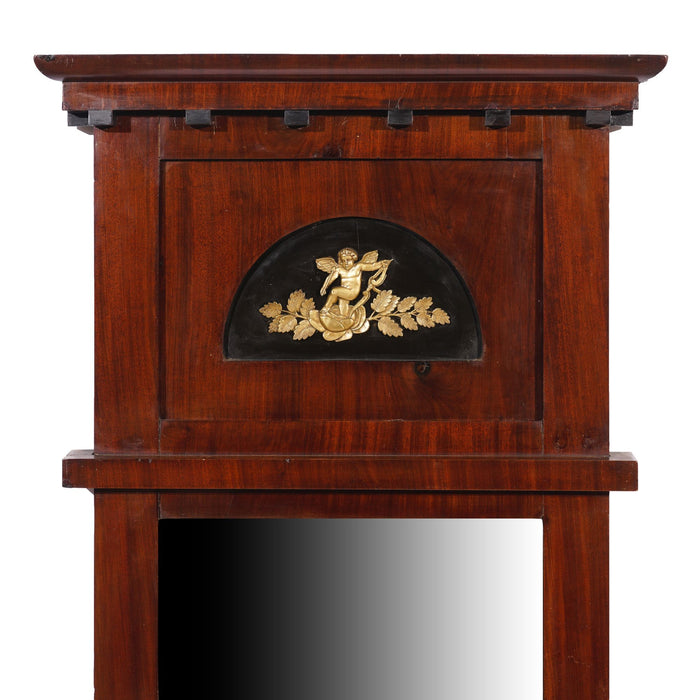 Austrian Biedermeier mahogany pier mirror (c. 1815-20)