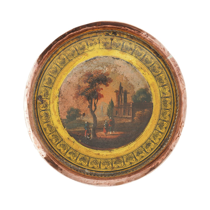 Pair of English Sheffield tole coasters (c. 1810-25)