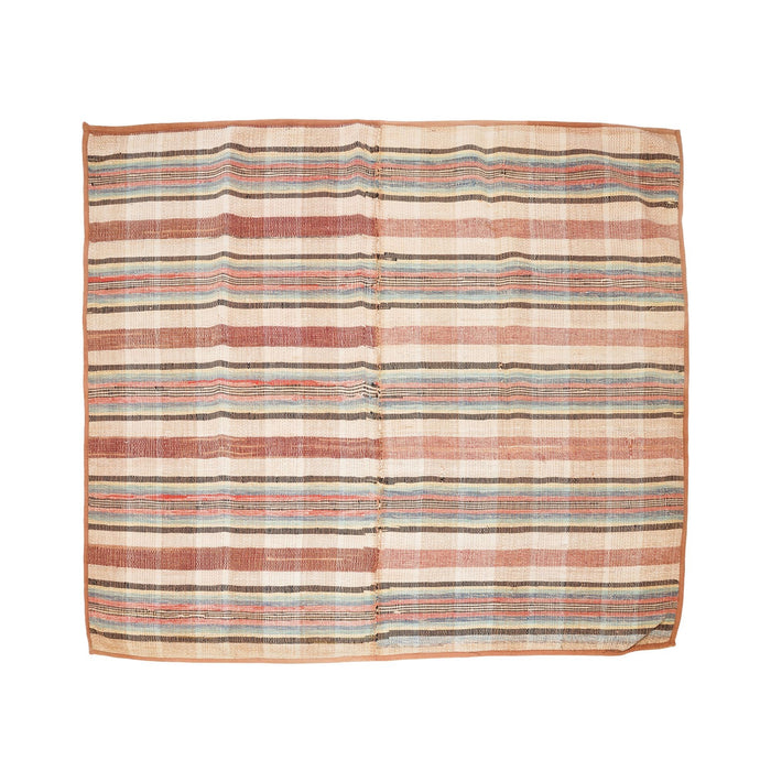 American rag rug with bound edges (c. 1850-1900)