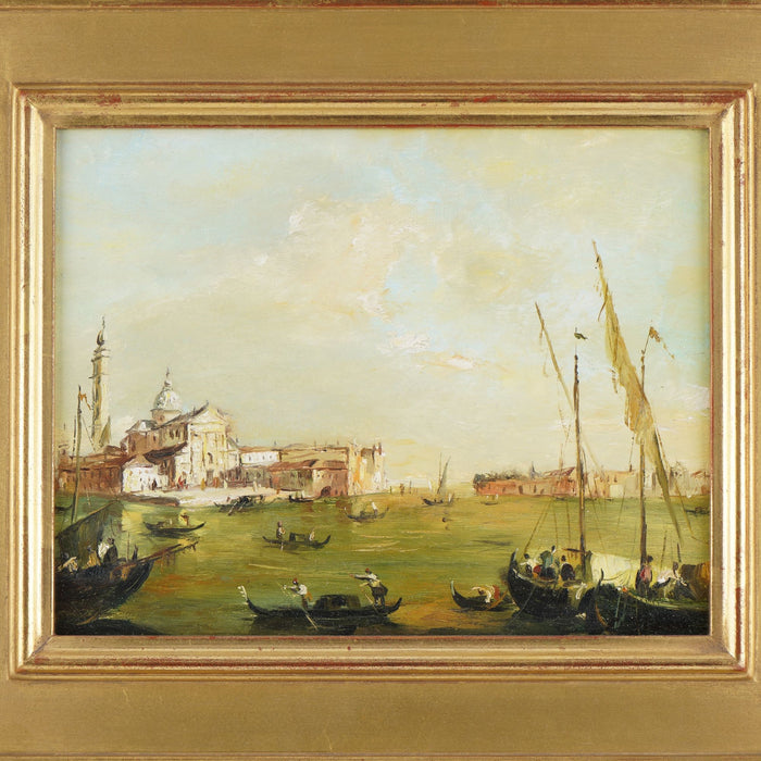 Oil on canvas view of San Giorgio Maggiore, Venice (c. 1800's)