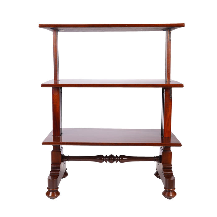 English metamorphic mahogany dumb waiter (c. 1825)
