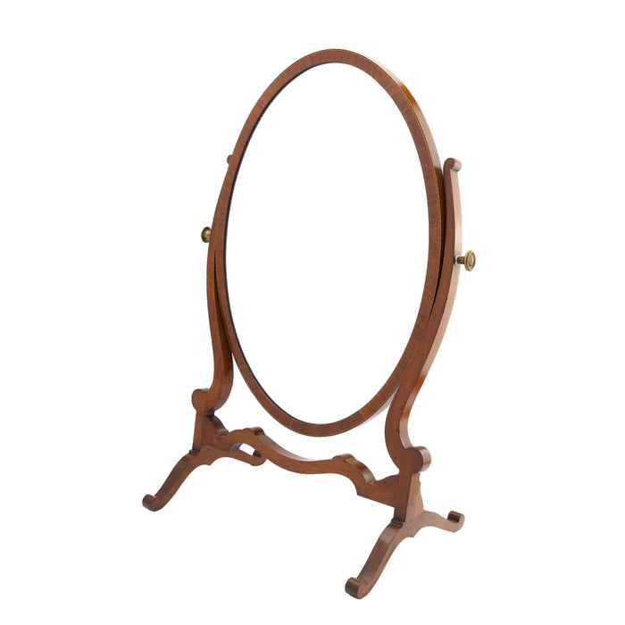 English oval swinger mirror on stand (c. 1800-25)