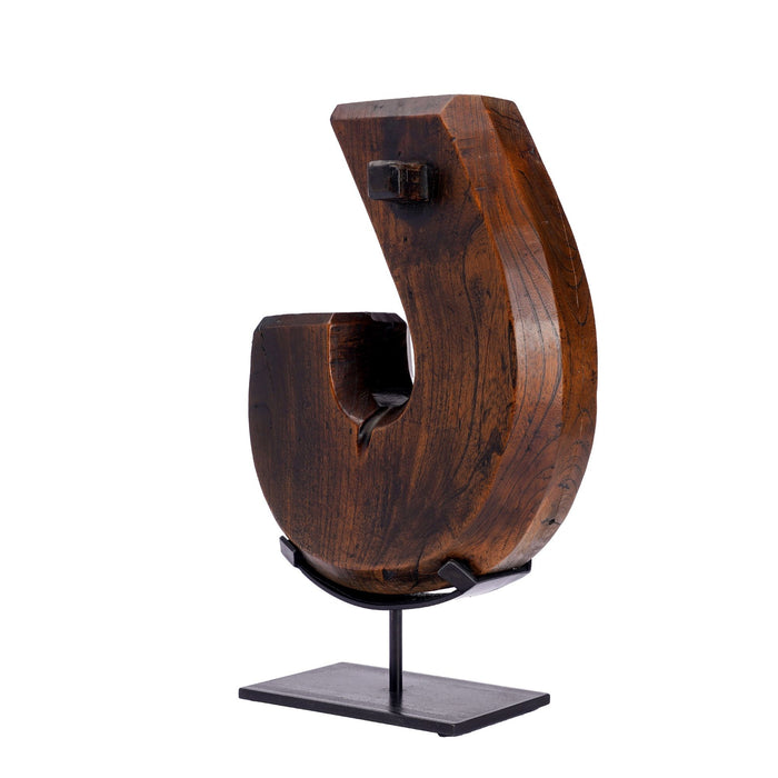 Hand carved Japanese Jizai Kagi hearth hook (1868–1912)
