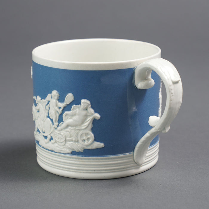 English Staffordshire whiteware mug by Chetham & Woolley (c. 1800-25)