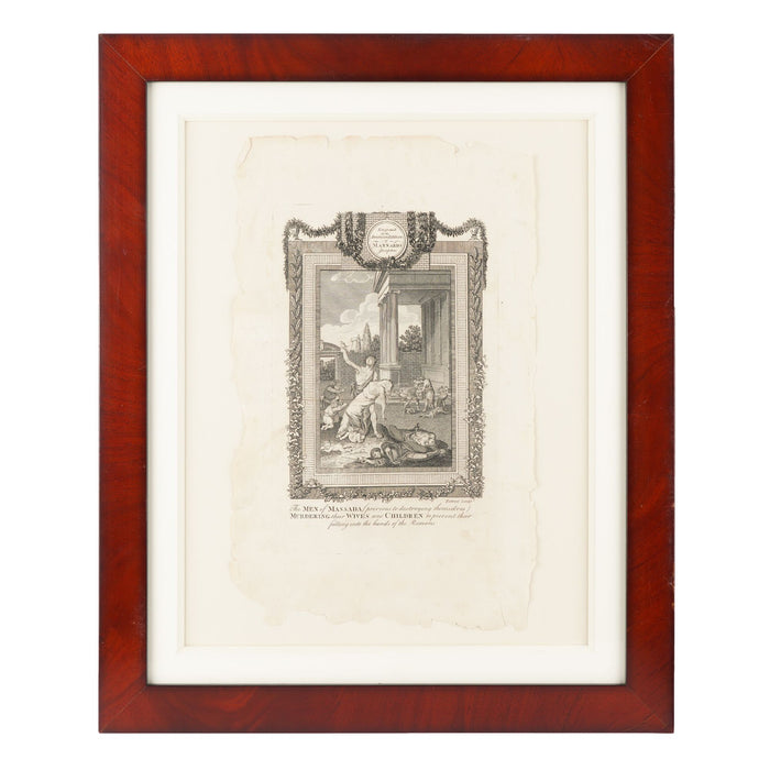 Pair of engravings from the American edition of “The whole genuine and complete works of Flavius Josephus” (1795)