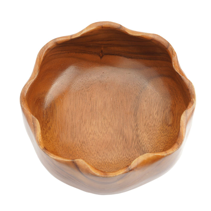 Kahana Traders hand carved monkeypod wood bowl (1950-55)