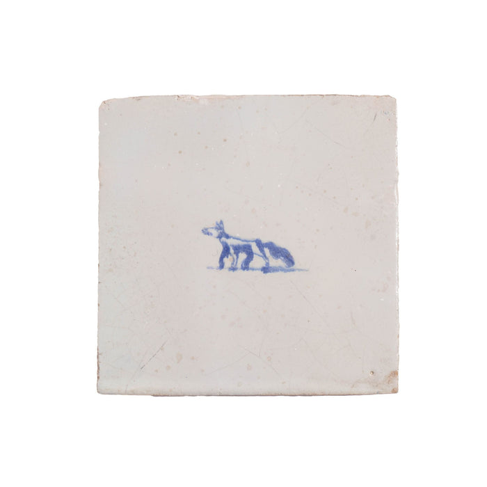Set of 10 Delft miniature landscape tiles (1600’s)