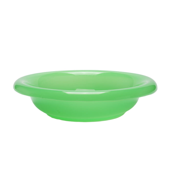 American jade green Art Deco glass center piece bowl (c. 1930)