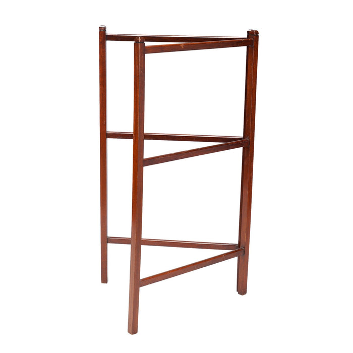 English two part mahogany towel rail, c. 1890-1910