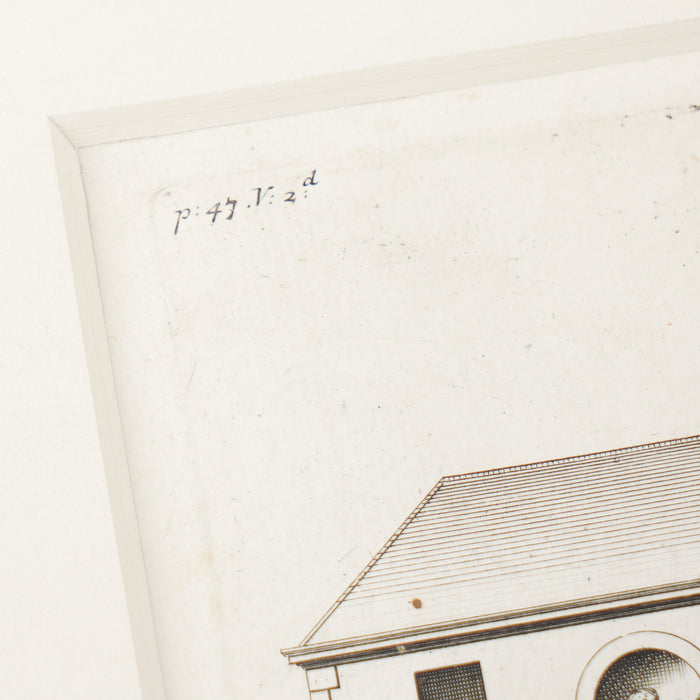 Two architectural engravings from Volume III of Vitruvius Britannicus by Colen Campbell (1725)