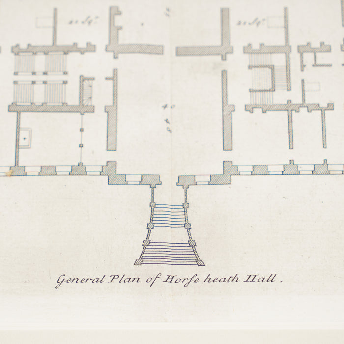 Two architectural engravings from Volume III of Vitruvius Britannicus by Colen Campbell (1725)