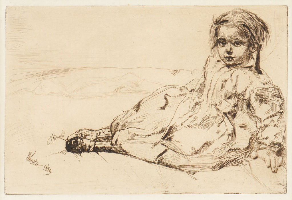 Bibi Valentin by James Abbott McNeill Whistler (1859)
