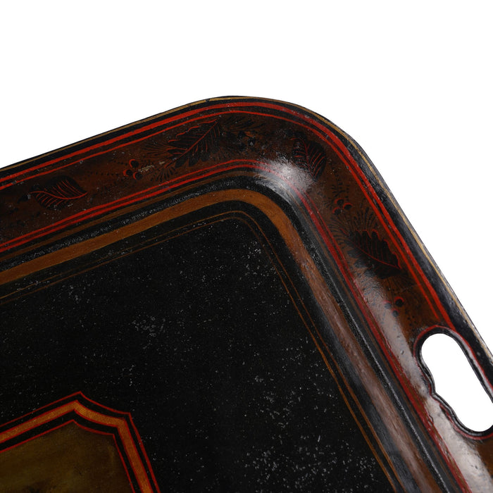 English tole tea tray (c. 1800-20)