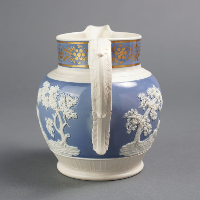 English stoneware hunt jug by Chetham & Woolley (c. 1793-1821)