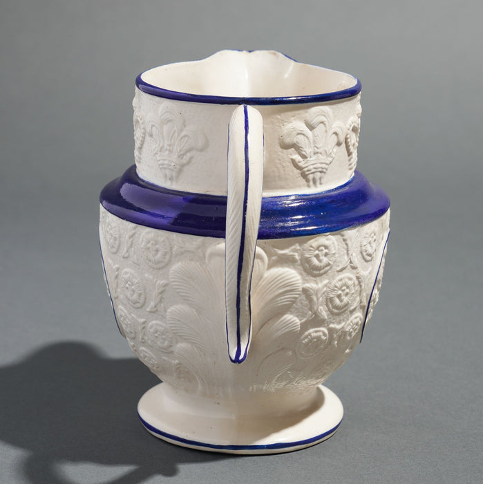 Staffordshire pitcher commemorating the coronation of George IV (1821)