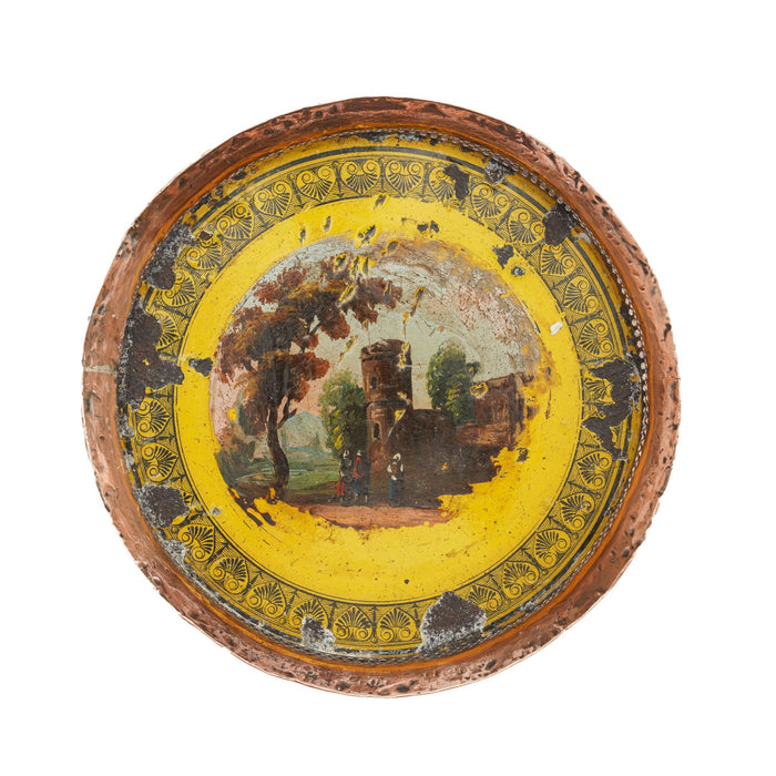 Pair of English Sheffield tole coasters (c. 1810-25)
