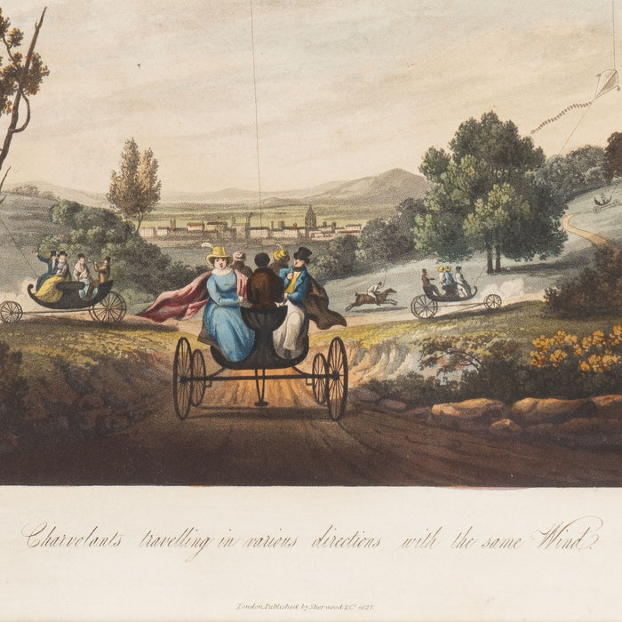 Charvolents Travelling In Various Directions With the Same Wind by S. Colman (1827)