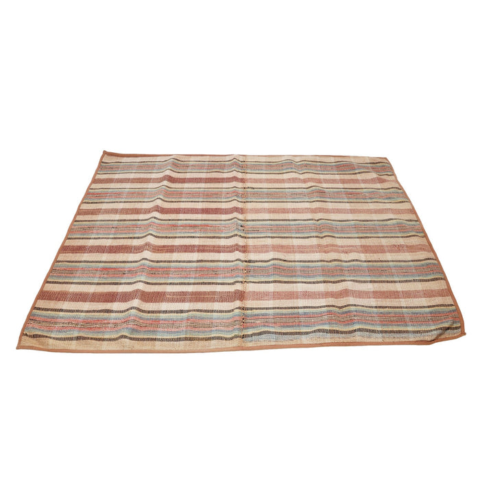 American rag rug with bound edges (c. 1850-1900)