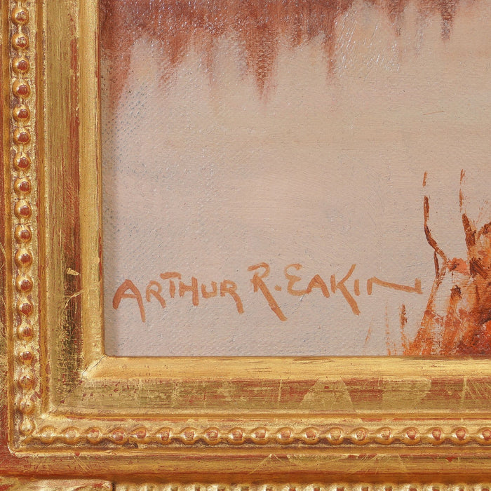 Flight of Swans by Arthur Eakin (c. 1900's)