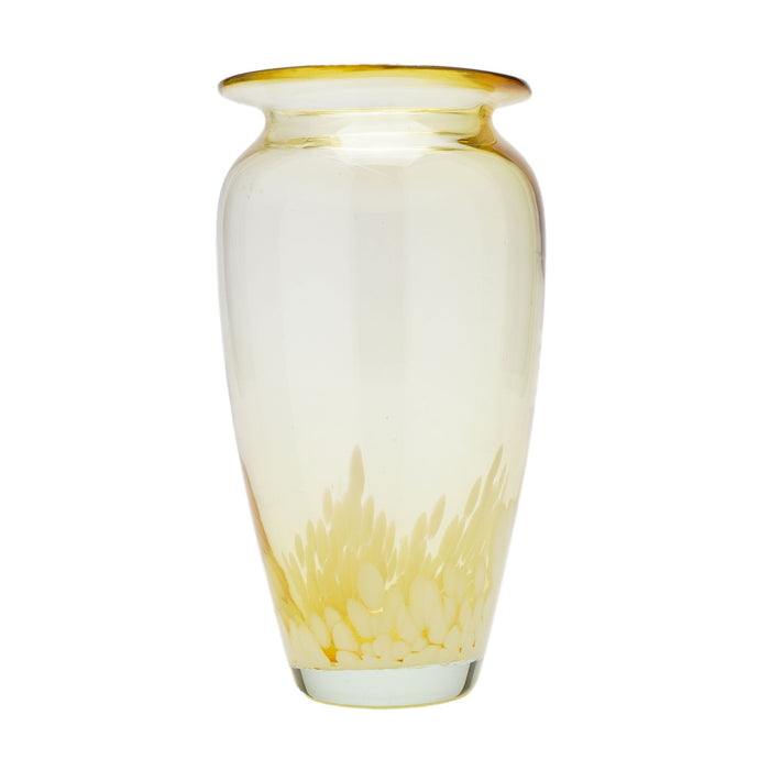 Tornowiec Art Glass amber blown glass vase (c. 1950-60)