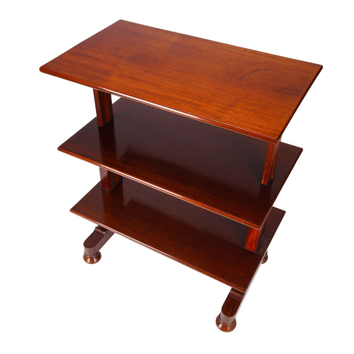 English metamorphic mahogany dumb waiter (c. 1825)