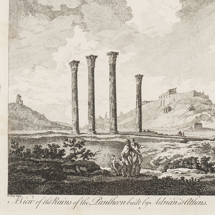 A View of the Ruins of the Pantheon built by Adrian at Athens by Julien-David Le Roy (1758)